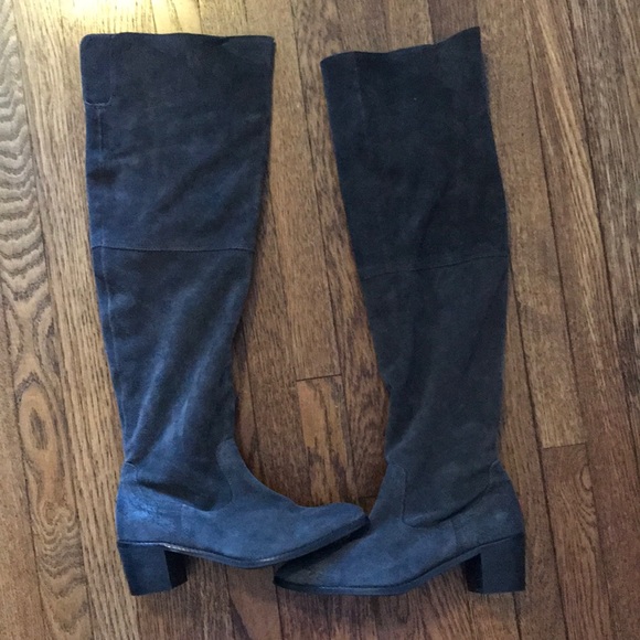 soft suede knee high boots